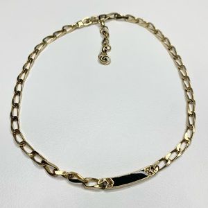 Vintage Christian Dior Gold Tone Necklace//Flawed